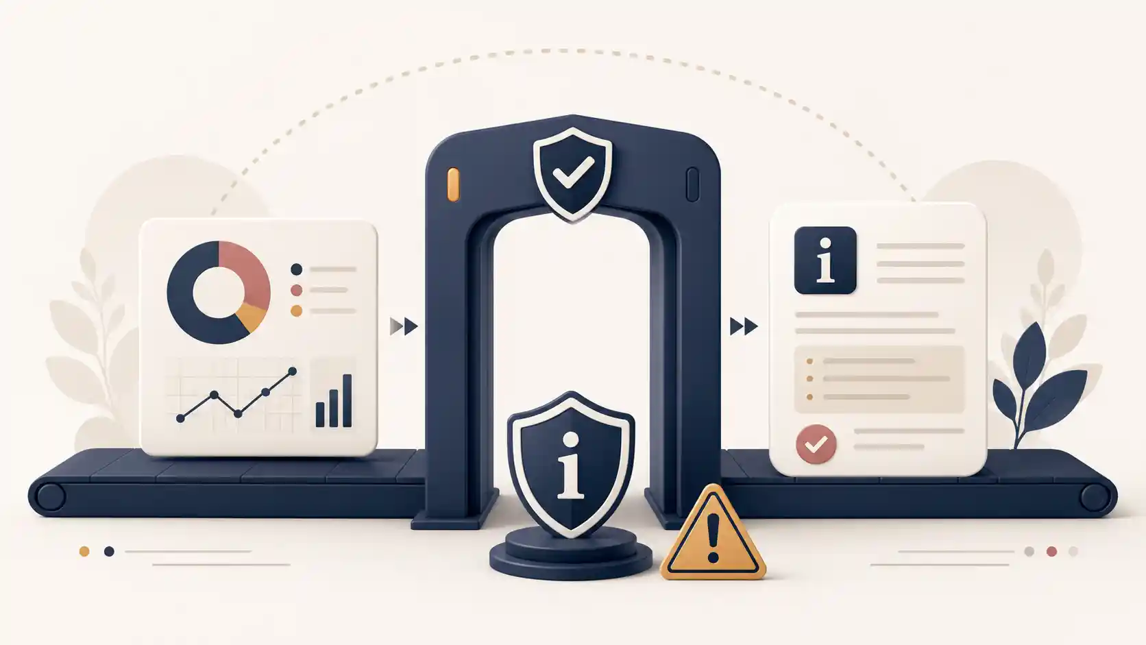 ChartsLoom disclaimer illustration representing information limits, careful interpretation, and responsible chart use